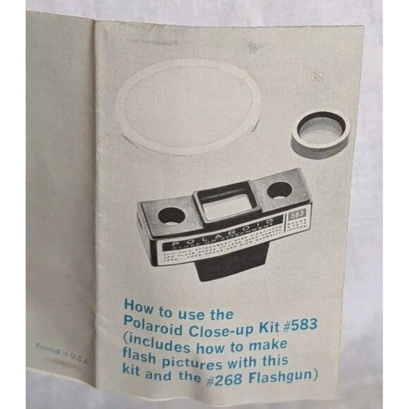 Polaroid Close Up Kit #583 Attachment For Color Pack Cameras Accessory Lens Vtg - Picture 9 of 14